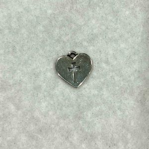 James Avery crosslet heart charm